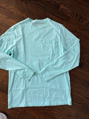 Vineyard Vines kids Long Sleeve Pocket Tee - Mint